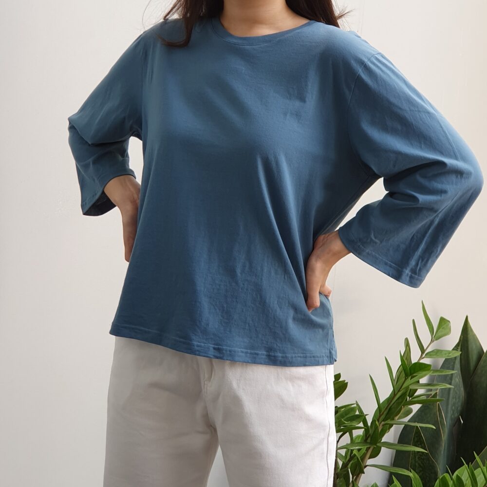 Tour Casual T-shirt in Mineral Blue